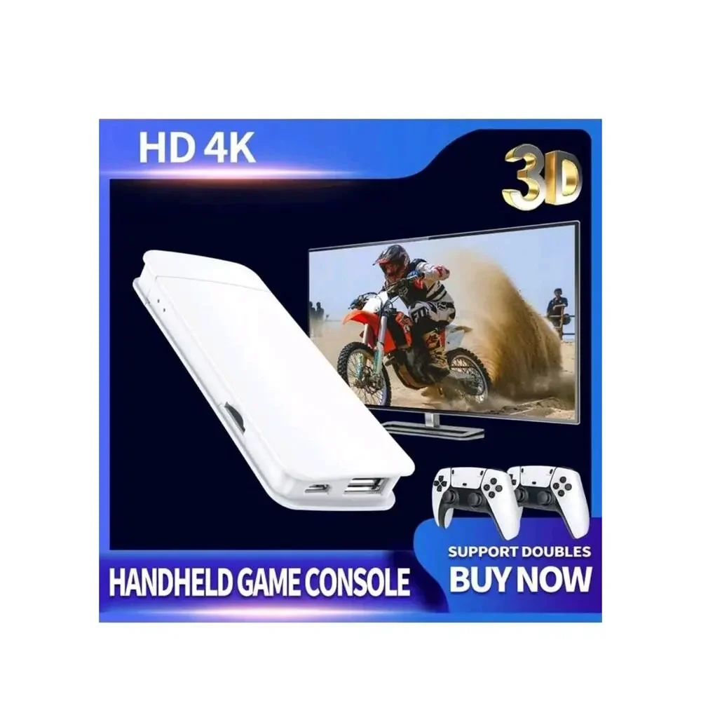 M15 Pro Console 4K Game Stick Dual 2.4G Wireless Controllers Retro Gaming New